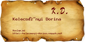 Kelecsényi Dorina névjegykártya